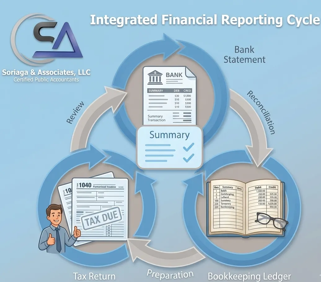 Reporting Cycle for Soriaga & Associates, LLC